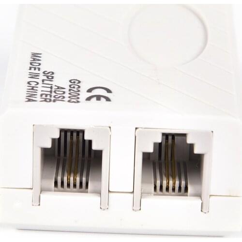 RJ11 Line ADSL Telephone Modem Broadband Phone Line Filter Splitter