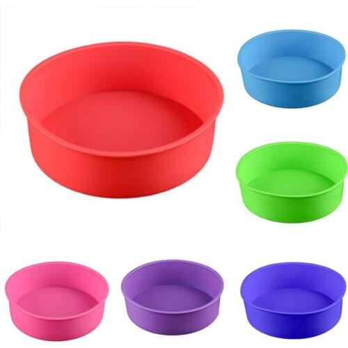 17*5.5CM Silicone Baking Tray Cake Stencil 6Inch Cake Mold Kitchen Baking Tools 1Pcs Round Shape Random Non-stick