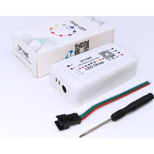 SP108E LED WiFi Controller iOS Android App Wireless Remote Control for WS2812B WS2811 WS2801 SK6812-RGBW WS2813 WS2815 Strip