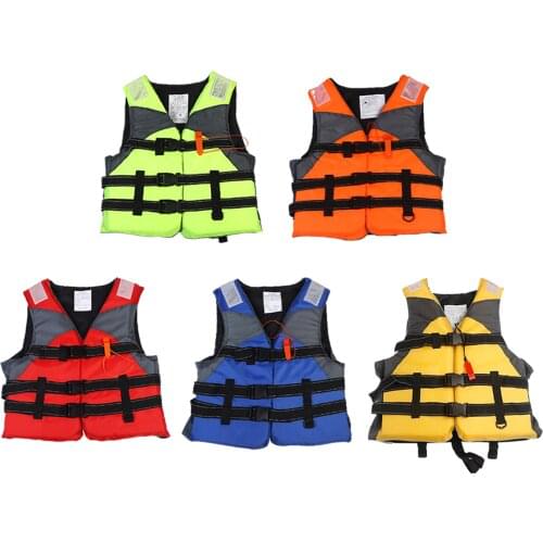 Outdoor Rafting Life Jacket for Children And Adult Swimming Boating Skiing Driving Vest Survival Suit Polyester Life Jacket