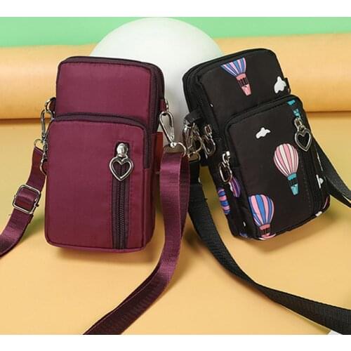 Sports Oxford Cloth Lightweight Mini Crossbody Pouch Women Phone Bag Arm Pack