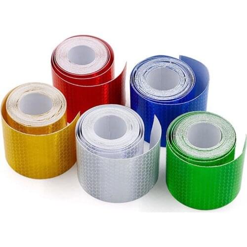 5cmx3m Bicycle Motorcycle Reflective Stickers Safety Waterproof Adhesive Tape Night Warning Bike Reflective Sticker Decal BC0187