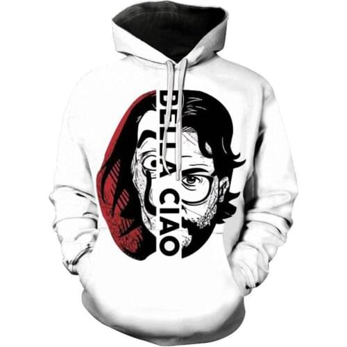 La Casa De Papel 3D Printed Fashion Hoodies Sweatshirts Paper of Money Series Pullovers Men Women Funny Casual House of Paper