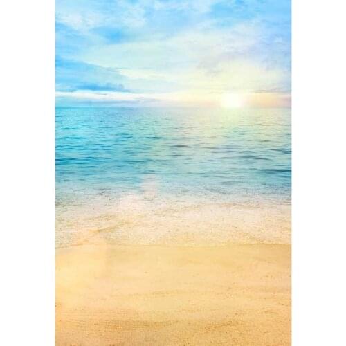 Beach Scenery Photo Background Children Baby Photography Backdrops Vinyl Backgrounds for Photo Studio F-1306