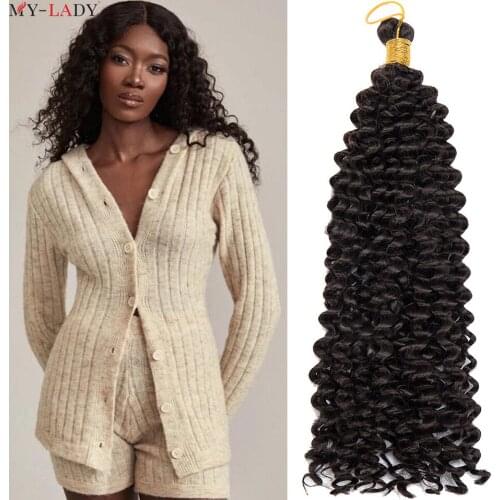 My-Lady Hair 14'' Synthetic Crochet Afro Curls Yaki Kinky Soft Ombre Crochet Braiding Hair Extensions Marly Hair For Black Women