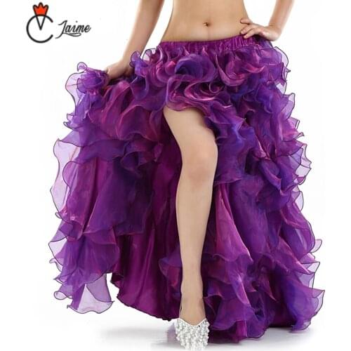 Dress belly dance Dancewear Professional Clothing Long Maxi Skirts Single-split Women Oriental Skirt clothes