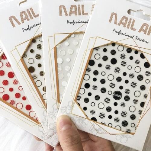 Snake/Heart/Star/Number/Weed Leaf / Summer Palm Tree 3D Self-Adhesive Nail Stickers DIY Extension Nail Decals Decoration Gift