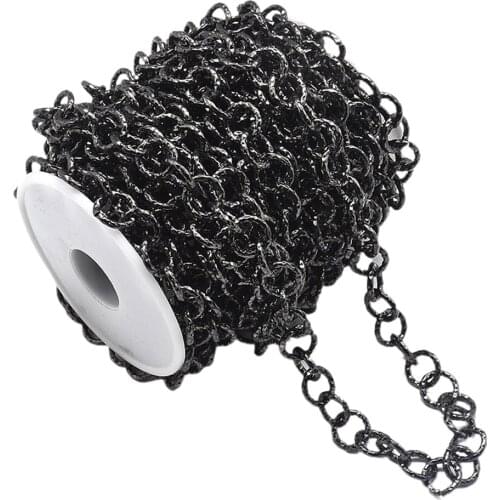 1Roll Aluminum Curb Chain Open Link For DIY Necklace Pendant Jewelry Findings