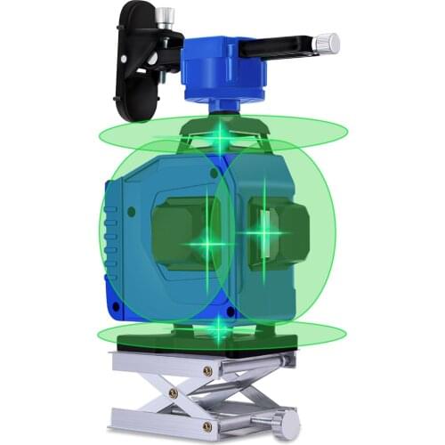4D 16-line Laser Level Self-Leveling Tool 360 Horizontal And Vertical Cross Super Powerful Green Laser Level