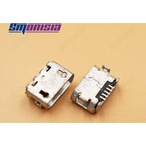 Smonisia 20pcs Ox Horn Micro usb Charging Charger Port Socket for Huawei P6 Phone