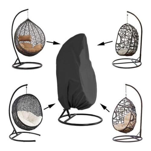2019 Solid Convenient Outdoor Patio Hanging Chair Cover Wicker Egg Swing Chair Covers Heavy Duty Water