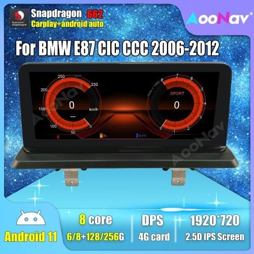 2din Android 11.0 Car Multimedia For BMW E87 CIC CCC 2006-2012 Auto GPS Navigation Stereo 128G 256G Receiver