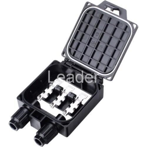 50 pcs/lot 3 rail PV Junction Box Solar JB for Solar Module System, with waterproof PV IP67 Conenctor and 4mm2 PV Cable FS0154