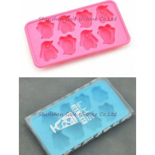 50pcs/lot Penguins ice lattice [boxed] - animal ice lattice Silicone ice forming tools explosion models Summer Promotion