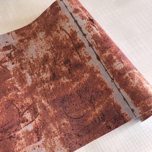 50cmx500cm Rusty Vinyl Car Wrap Sticker Bomb Film Foil With Air Release Car Boat Body Wrapping Covering Adhesive Sticker Decal