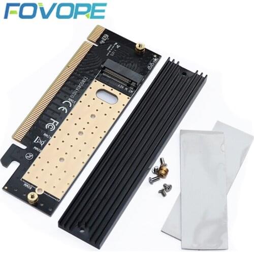 M2 to PCI-e x16 adapter Card PCIe to M.2 converter adapter NVMe SSD Adaptor M.2 M Key Interface PCI Express 3.0 2230-2280 Size