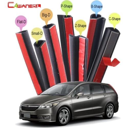 Cawanerl Car Sealing Seal Strip Kit Weatherstrip Noise Control Self-Adhesive For Honda Stream City Ciimo Spirior Crider Fit