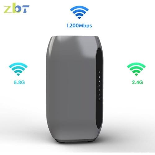 ZBT 1200Mbps Dual Band Gigabit Router 4G LTE Router High Speed Wireless WIFI Modem Router 1 WAN 3 LAN With SIM Card Slot WE5927