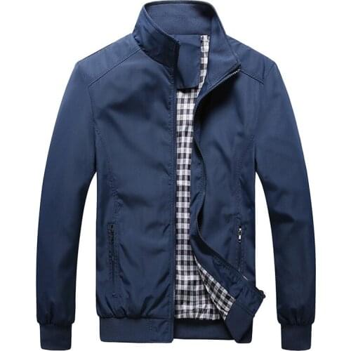 Hot sale Spring autumn mens Solid color Thin jacket business outerwear Slim Fit casual coatmens Top plus size M-7XL 7 colors