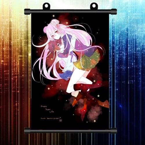 Happy Sugar Life Kobe Shio Satou Matsuzaka Anime Painting Fabric Wall Scroll poster cosplay Home Decor Gifts