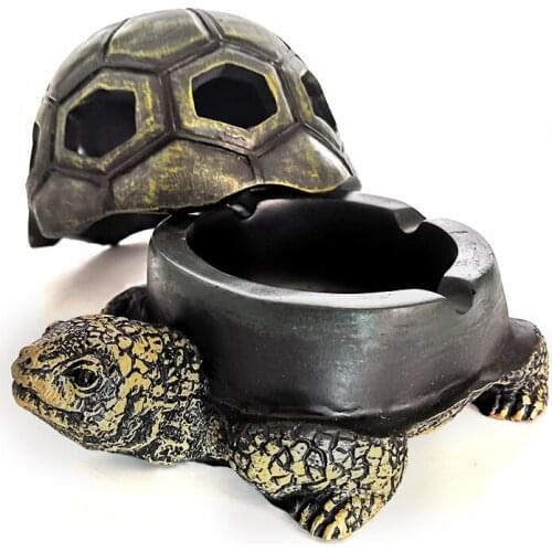 Creative Resin Tortoise Animal Ashtray Personality Turtle Ashtray Crafts Decoration