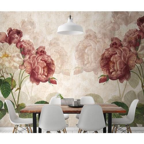 Many Colorful flower wallpaper 3d wall mural for living room TV sofa wall bedroom hotel room Hand-paint papel Decor Poster