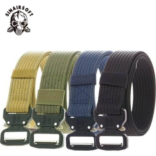 Mens Tactical Belt Military insert buckle Nylon Belt For Hunting Fishing Camping