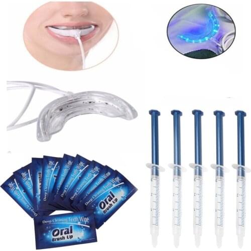 Portable Smart iPhone/Android/USB Connect Dental Bleaching Gel System Device 16 LED Teeth Whitening Light