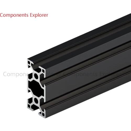 Arbitrary Cutting 1000mm 3060 Black Aluminum Extrusion Profile,Black Color