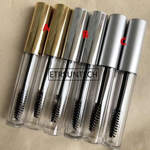 10ml Empty mascara Bottle/tube/container round shape in clear color, Cosmetic Mascara Packaging F1548