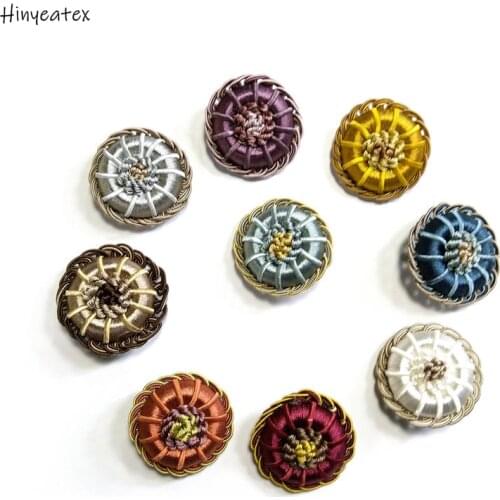 Luxurious 9 Colors European Elegant Small Floral Buckle 5.5cm Diameter Home Sofa Curtain Decorative Accessories Sell by pair