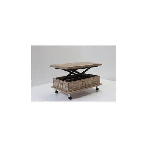 Modern lux Smart Magic Coffee table 3 Kadameli Drawers Alaska With Wheels for coffe table