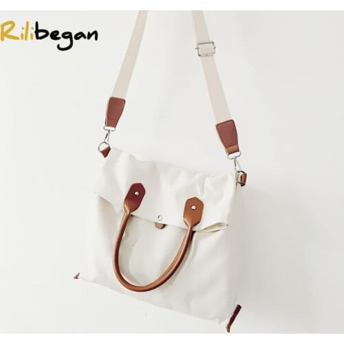 Concise Style Women Tote Bag Quality Canvas Women Shoulder Bag Super Large Capacity Handbag for Female Handle Crossbody Bag