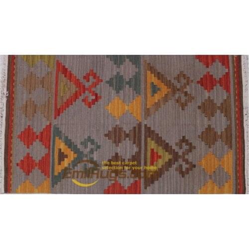 Kilim Killim pure handmade wool woven carpets mattress AMLETO 2x3.5 4SKYgc131kliyg30