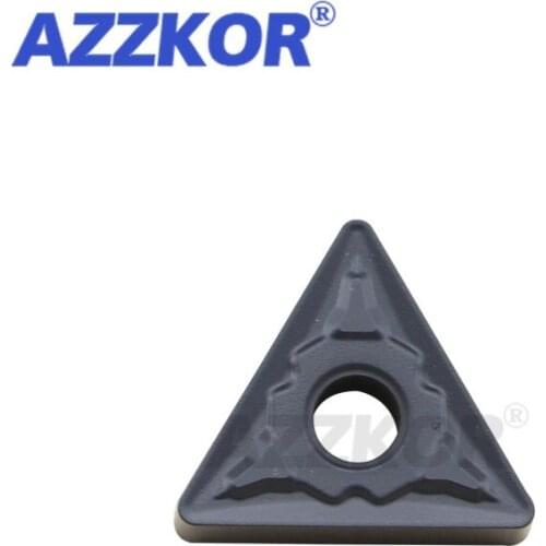 TNMG1604-PR NT125 Turning Tools Inserts CNC Center Lathe For Steel Maching Material Wholesale AZZKOR Triangle Carbide Blades