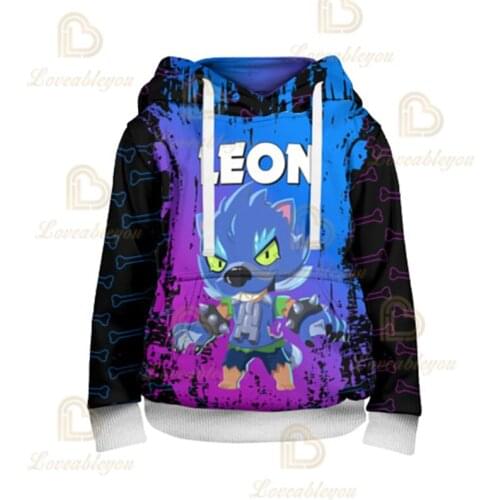 Leon Hoodie Poco Sheely Piper Kids Clothes 3D Print Casual Browl Sweatshirt Game Boys Clothing Hoodies for Child