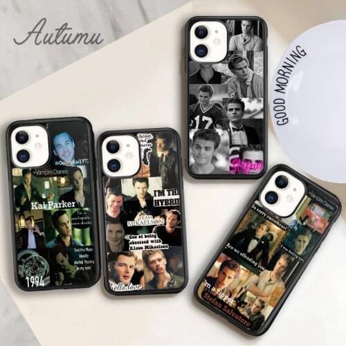 Tvd collage Phone Case for iPhone 11 12 Pro Max mini X XR XS SE 2020 5 6S 7 8 Plus Samsung Galaxy S8 S9 S10 Cover shell