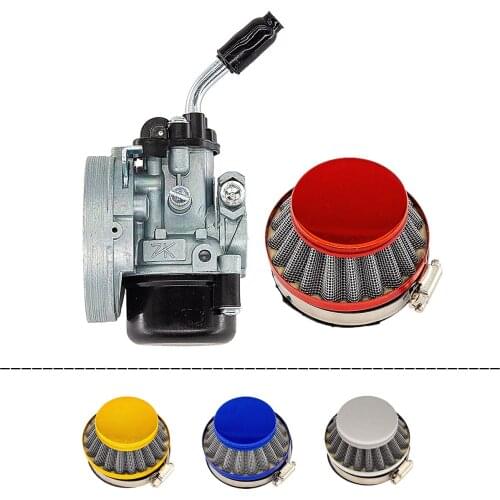 Bicycle Bike Air Filter Carburetor Motor For Pit Dirt Bike 2 Stroke Engine Assembly For 47cc 49cc Mini Quad ATV Dirt Kart Buggy
