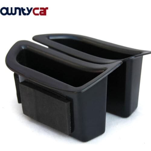 2Pcs/set Black Front Door Handle Storage Box Container Holder Tray Car Accessories For Volvo V40 V40CC