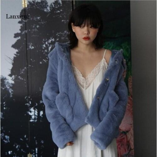 Wixra Women Sheepskin Wool Coat Ladies Winter Single Breasted Genuine Fur Outwear Jacket Oversize Warm Luxury Overcoat