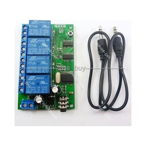4 channel DTMF MT8870 Audio Decoder Broad Smart Home Controller Voice Mobile Phone Control
