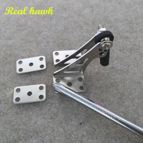4pair H33*W30*12mm TOC Metal steel rudder Angle rocker arm for RC airplane parts/accessories free shpping