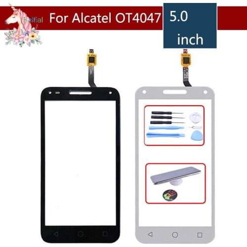 5.0" For Alcatel One Touch U5 3G 4047D 4047G 4047 OT4047 OT4047D Touch Screen Digitizer Sensor Outer Glass Lens Panel