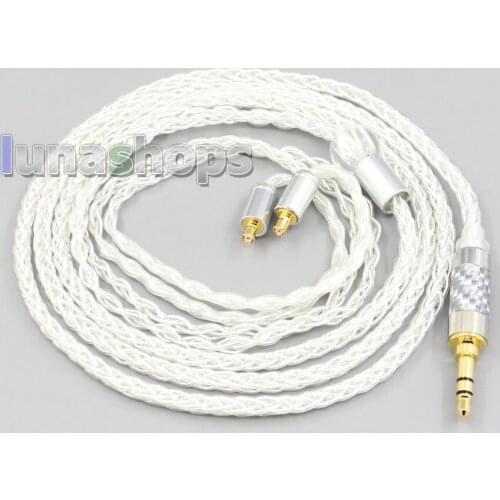 LN006542 8 Core Silver Plated OCC Earphone Cable For Audio Technica ath-ls400 ls300 ls200 ls70 ls50 e40 e50 e70 312A