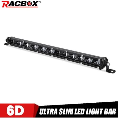 13'' 12V 24V LED Work Light Bar 6D 13 inch offroad led light bar 30W Driving Elliptical Beam for Car 4WD SUV ATV Truck Jeep