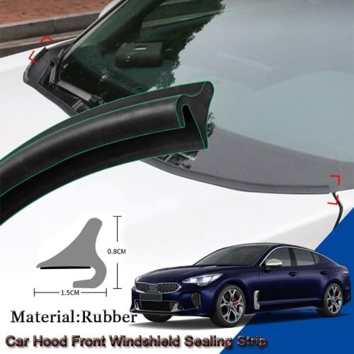DIY Car Seal Strip Windshied Spoiler Filler Protect Edge Weatherstrip Strips Sticker Auto Accessories For Kia Stinger 2018-2020