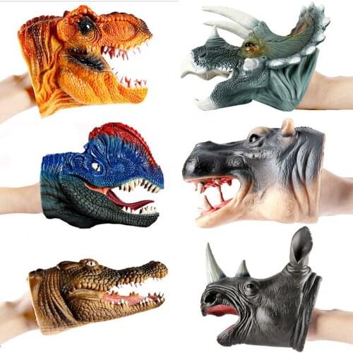 New Dinosaur Toy Childrens Large Voice Simulation Soft Rubber Animal Toy Tyrannosaurus Rex Jurassic Model Bright Color Kid Gift