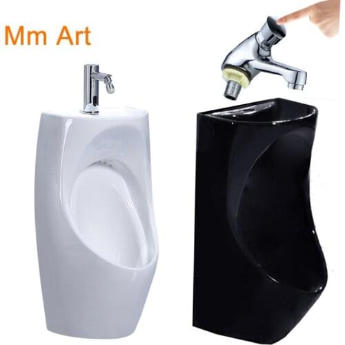Combined Sink Prison female urinal Ergonomic compact hand washing sink DIY black urine combo 2 in 1 piss wc Urinal basin unit