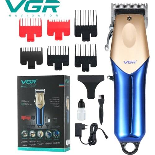 VGR 162 hair trimmer USB rechargeable hair clipper haircut machine oilhead clipper white hair carving clipper beard trimmer