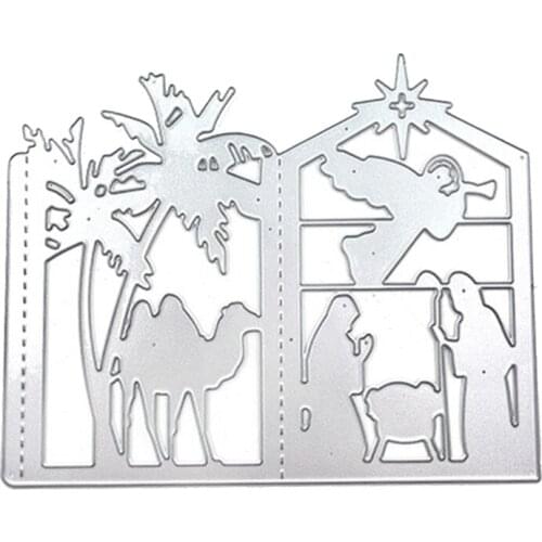 Halloween Prayer Metal Cutting Dies Stencil DIY Scrapbooking Album Paper Card Template Mold Embossing Craft Decoration